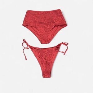 Aries Women's Red and Orange Bikini-and-tankini-bottoms